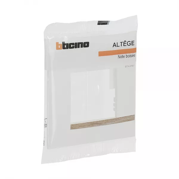 bticino-plaque alt�ge collection mezzo 1 poste finition note bois�e (btal9nb1)
