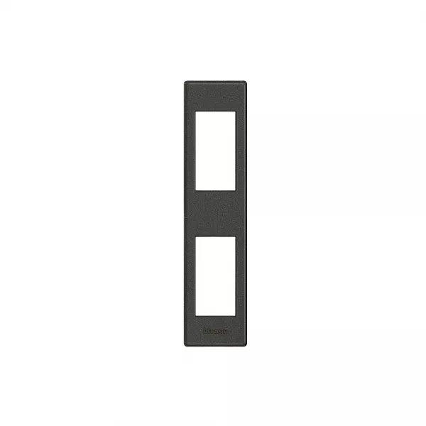 bticino-plaque avec support livinglight pour profil�s ou saillie - anthracite 2 modules (lnd4812ar)