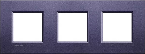 bticino-plaque carr�e livinglight silk 2+2+2 modules - club (lna4802m3cb)