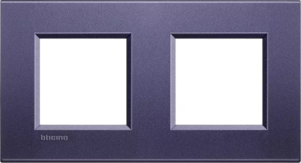 bticino-plaque carr�e livinglight silk 2+2 modules - club (lna4802m2cb)