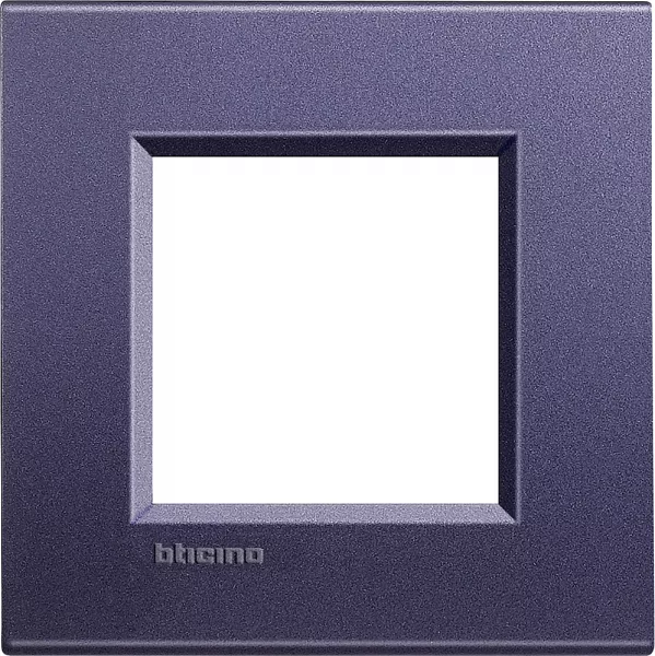 bticino-plaque carr�e livinglight silk 2 modules - club (lna4802cb)