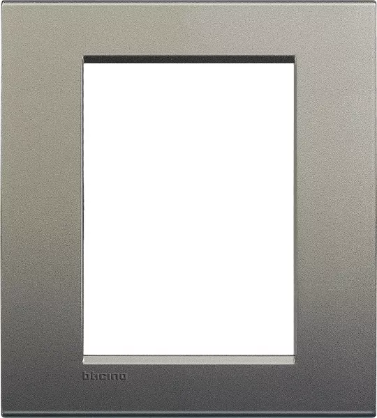 bticino-plaque carr�e livinglight silk 3+3 modules - avenue (lna4826ae)