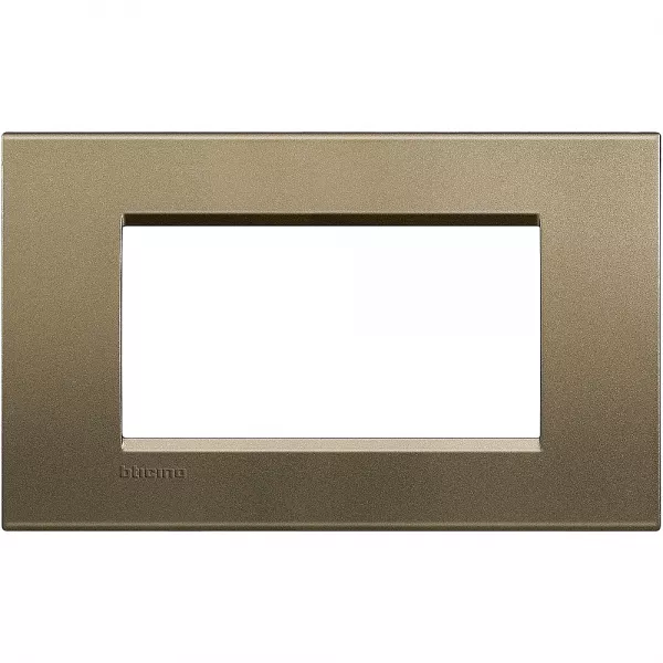 bticino-plaque carr�e livinglight silk 4 modules - square (lna4804sq)