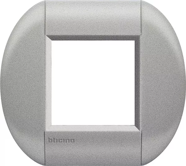 bticino-plaque elliptique livinglight naturalia 2 modules - cordoba (lnb4802co)