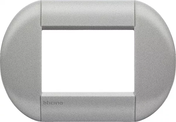 bticino-plaque elliptique livinglight naturalia 3 modules - cordoba (lnb4803co)