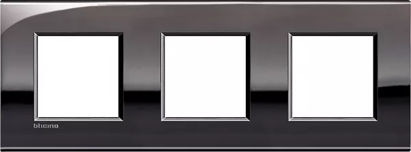 bticino-plaque livinglight air brillant 2+2+2 modules horizontal ou vertical - �tain (lne4802m3pt)