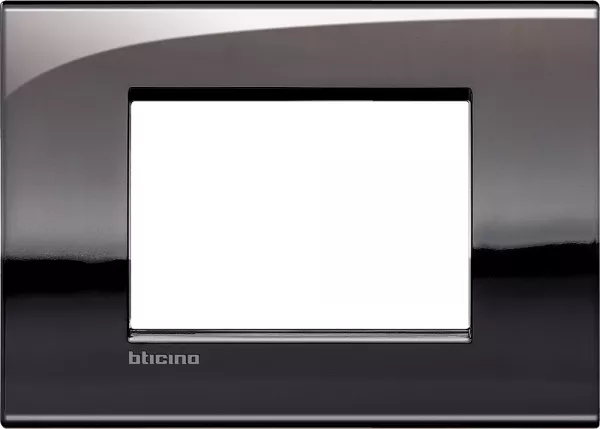 bticino-plaque livinglight air brillant 3 modules - �tain (lnc4803pt)
