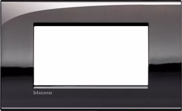 bticino-plaque livinglight air brillant 4 modules - �tain (lnc4804pt)