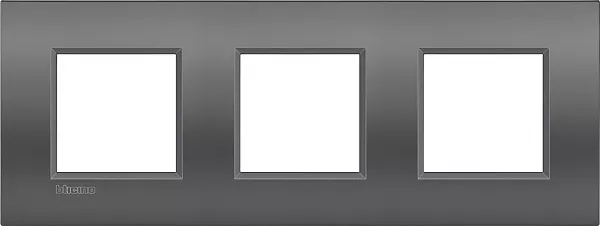 bticino-plaque livinglight air effet soyeux 2+2+2 modules horizontal ou vertical street (btlne4802m3st)