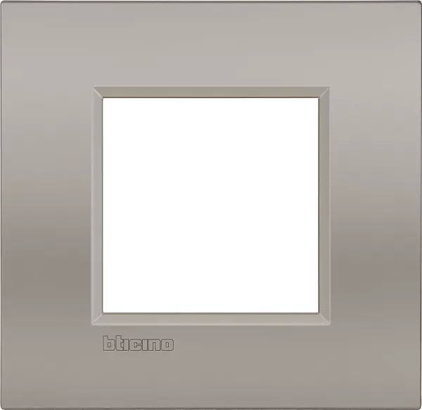 bticino-plaque livinglight air effet soyeux 2 modules - sable (btlne4802sb)