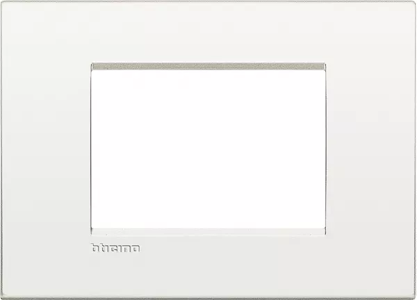 bticino-plaque livinglight air neutre 3 modules - blanc pur (lnc4803bn)