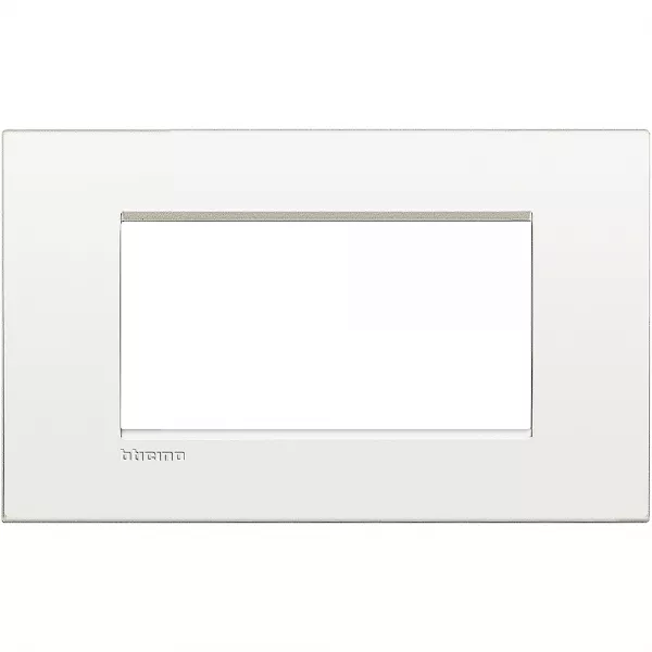 bticino-plaque livinglight air neutre 4 modules - blanc pur (lnc4804bn)