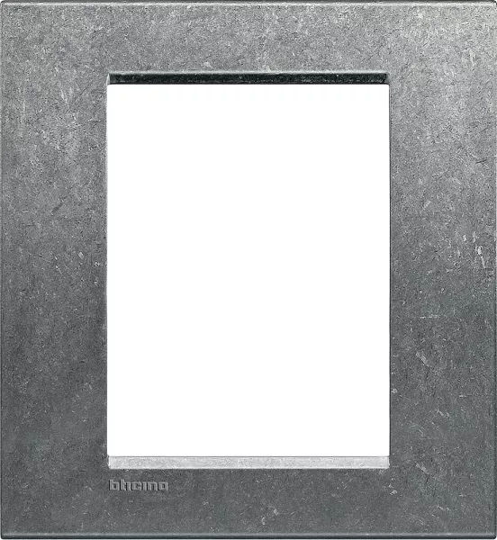 bticino-plaque livinglight naturalia 3+3 modules - brut (lna4826na)