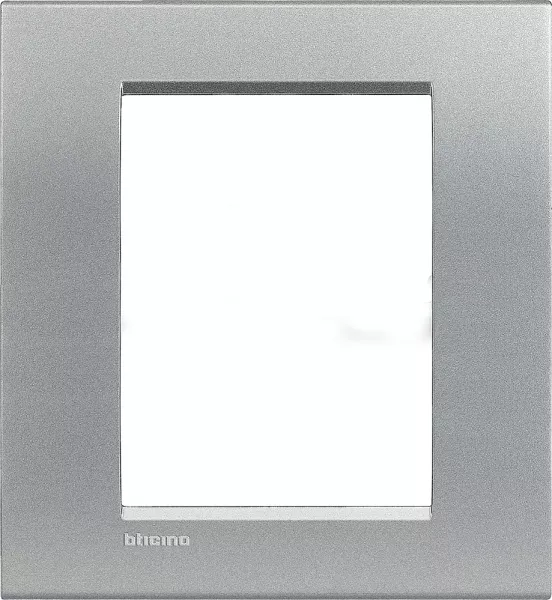 bticino-plaque livinglight neutre 3+3 modules - tech (lna4826te)