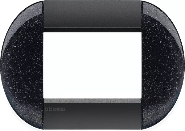 bticino-plaque livinglight neutre 3 modules - anthracite (lnb4803ar)