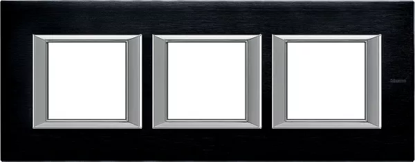 bticino-plaque rectangulaire axolute aluminium bross� 2+2+2modules horizontal anthracite (ha4802m3hxs)