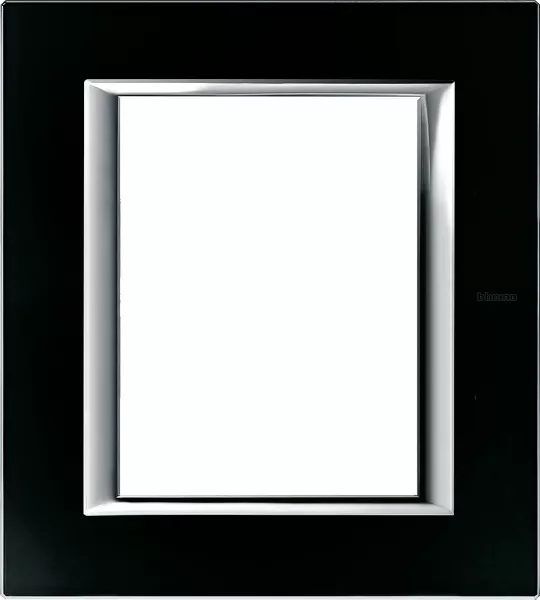 bticino-plaque rectangulaire axolute verre 3+3 modules - noir nuit (ha4826vnn)