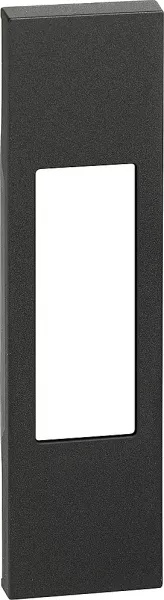 bticino-plastron de finition living now pour interrupteur bipolaire 1 module - noir (btkg02)
