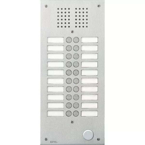 bticino-platine de rue s�rie 100 audio fa�ade inox 2,5mm 20 appels (308120)