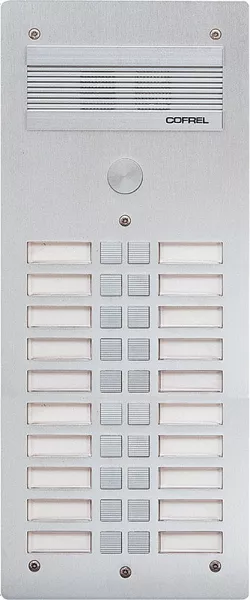 bticino-platine de rue s�rie 300 audio fa�ade alu 4mm 20 appels (308320)