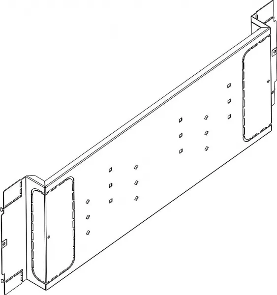 bticino-platine perfor�e dpx�630 hauteur 400mm - 36 modules (bt9741p/04)