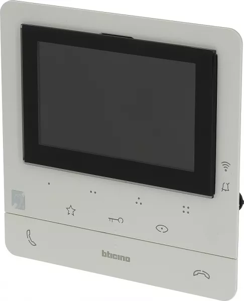 bticino-poste int�rieur �cran 5pouces classe 100x connect� + boucle inductive - blanc (bt344682)
