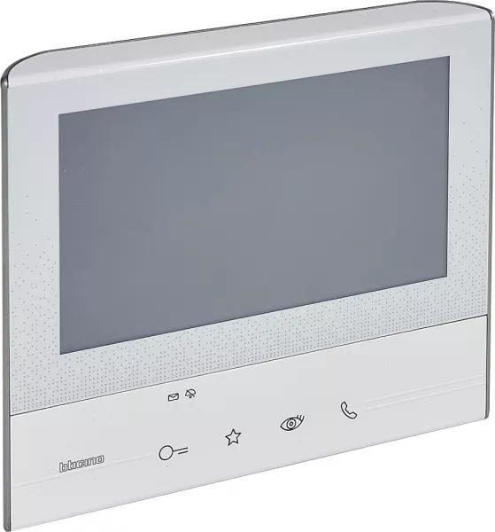 bticino-poste int�rieur vid�o couleur mains-libres 7pouces classe 300 basique blanc (344612)