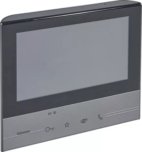 bticino-poste int�rieur vid�o couleur mains-libres 7pouces classe 300 basique noir (344613)