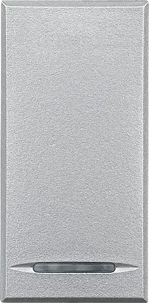 bticino-poussoir �lectronique silencieux axolute 2a 230v~ - finition alu - 1 module (hc4045)