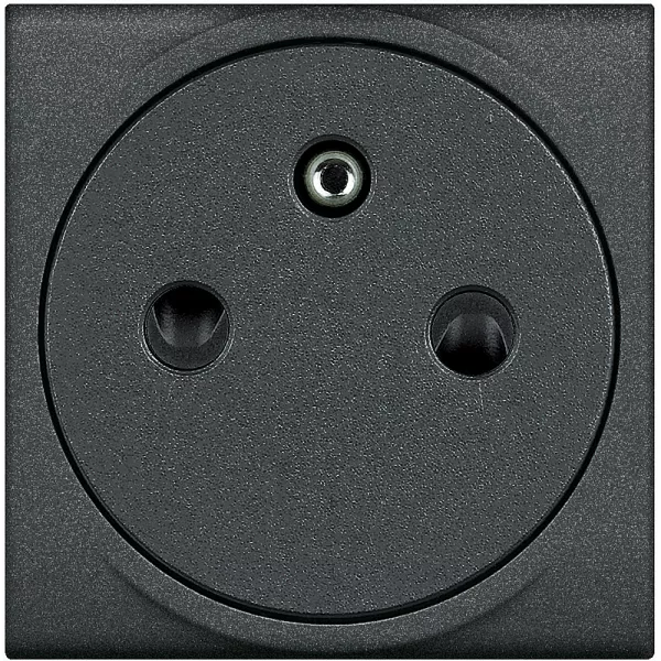 bticino-prise 2p+t surface livinglight � bornes automatiques - anthracite - 2 modules (l4142af)