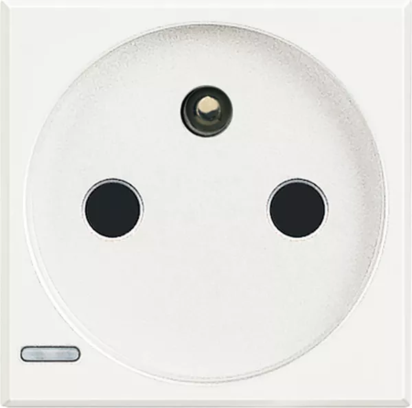 bticino-prise de courant 2p+t axolute � bornes automatiques - finition white - 2 modules (hd4142an)