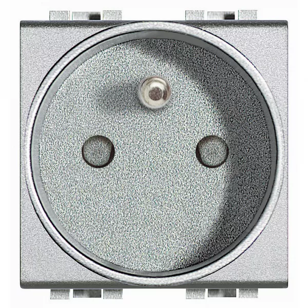 bticino-prise de courant 2p+t livinglight � bornes automatiques - tech - 2 modules (nt4142an)