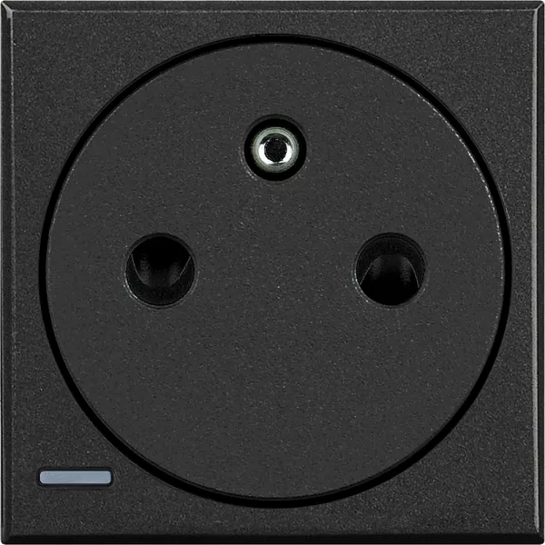 bticino-prise de courant 2p+t surface axolute - anthracite - 2 modules (hs4142af)