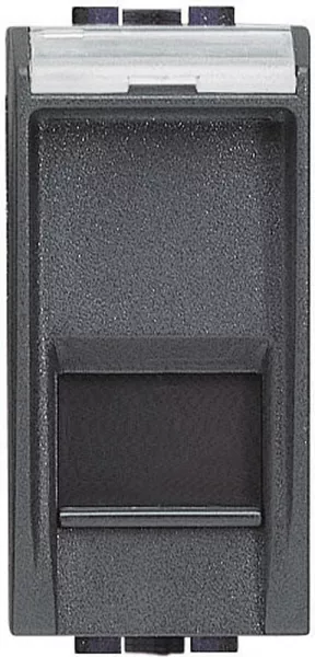 bticino-prise rj45 livinglight cat�gorie5e utp - anthracite - 1 module (l4279c5e)