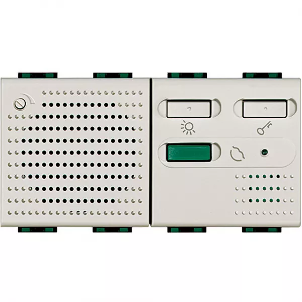 bticino-sonnette �lectronique 12v~ ou 12v= livinglight blanc - 2 modules (n4355/12)