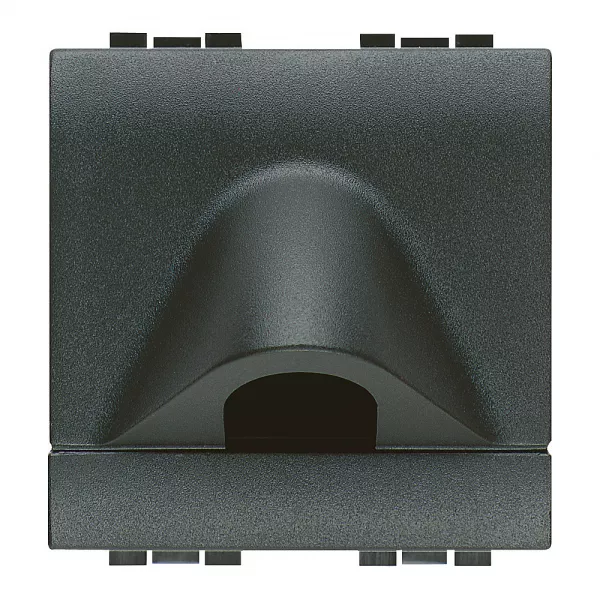 bticino-sortie de c�ble livinglight - anthracite - 2 modules (l4954)