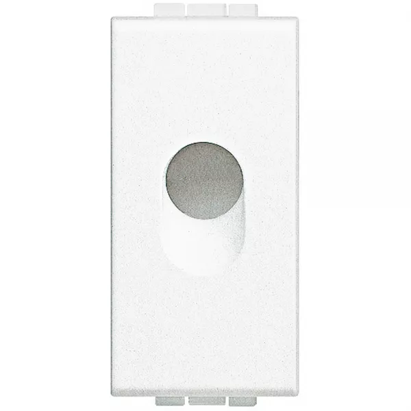 bticino-sortie de c�ble livinglight - blanc - 1 module (n4953)
