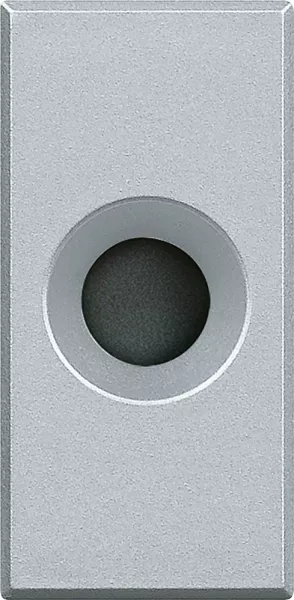 bticino-sortie de c�ble �9mm - 1 module axolute - finition alu (hc4953)
