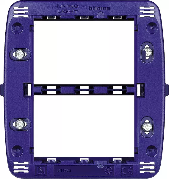 bticino-support � vis pour plaques livinglight 3+3 modules (ln4726)