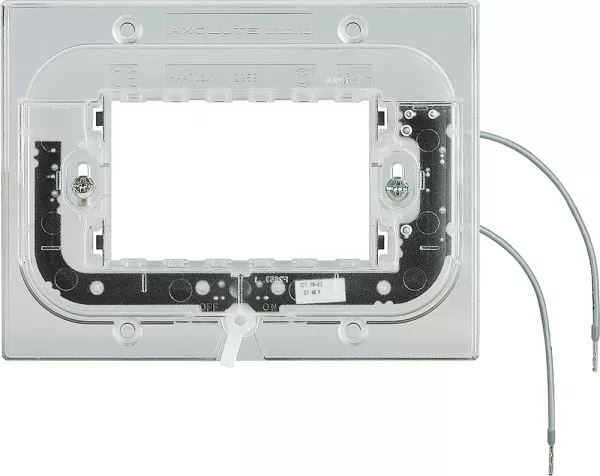 bticino-support lumineux pour plaque rectangulaire axolute 3 modules (ha4703x)