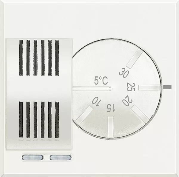 bticino-thermostat d\'ambiance �lectronique axolute - finition white - 2 modules (hd4441)