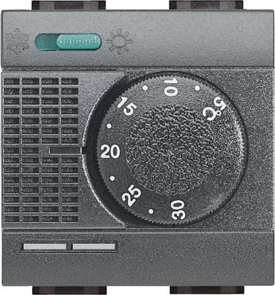 bticino-thermostat �lectronique d\'ambiance commutateur �t�/hiver livinglight anthracite (l4442)