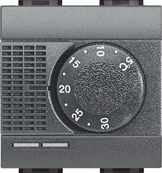 bticino-thermostat �lectronique d\'ambiance livinglight - anthracite (l4441)
