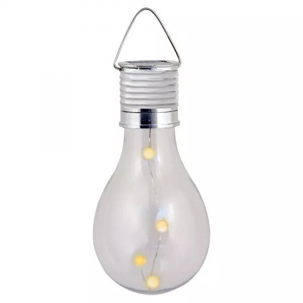 BULB LIGHT: lampe solaire 4 mini LED. Forme ampoule