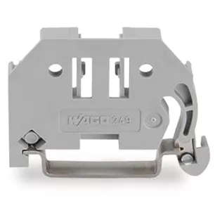 But�e d\'arr�t encliquetable pour rail TS 35, sans vis, largeur 6 mm (249-116)