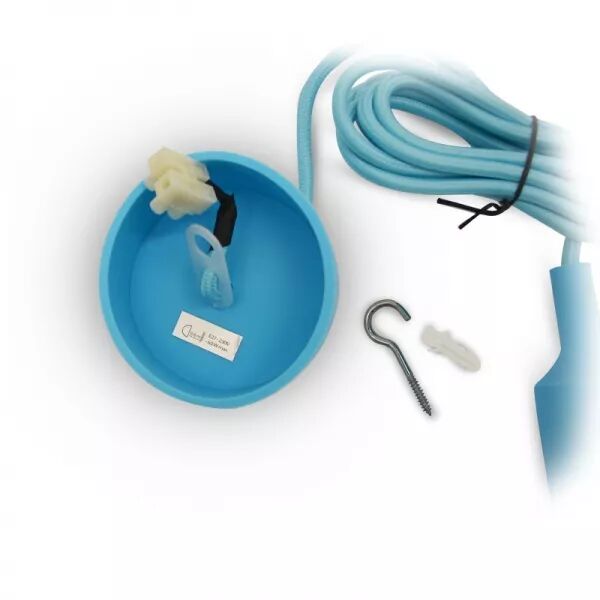 &BUTTERFLY E27 DOUILLE SILICON + CABLE 2M BLEU