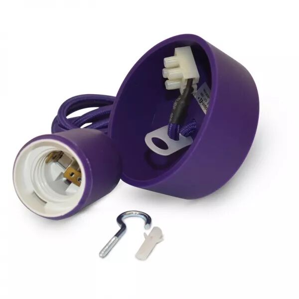 &BUTTERFLY E27 DOUILLE SILICON + CABLE 2M VIOLET