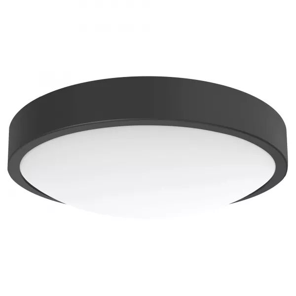 C4 CCT - PLAF. / APPL. MUR IP44 LED INT�G. 10W CCT 3000-4000K 900LM, NOIR