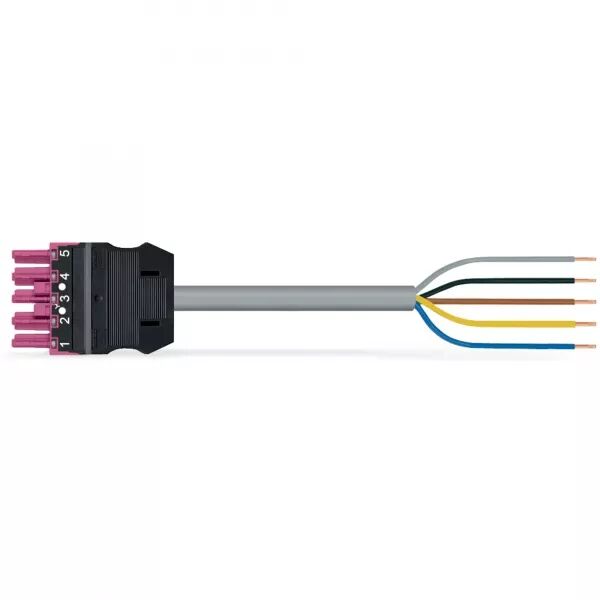 C�BLE DE RACCORDEMENT PR�C�BL� CCA CONNECTEUR FEMELLE/EXTR�MIT� LIBRE, ROSE