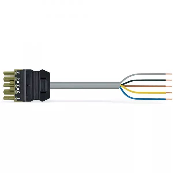 C�BLE DE RACCORDEMENT PR�C�BL� CCA CONNECTEUR FEMELLE/EXTR�MIT� LIBRE, VERT CLAI